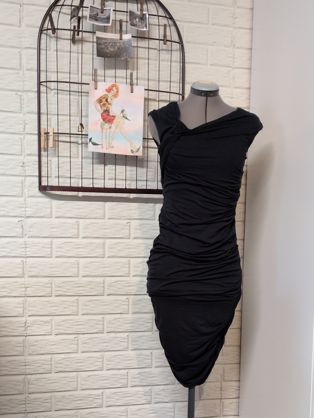 Bailey 44 Bodycon Sexy Knit Dress S Dark Green